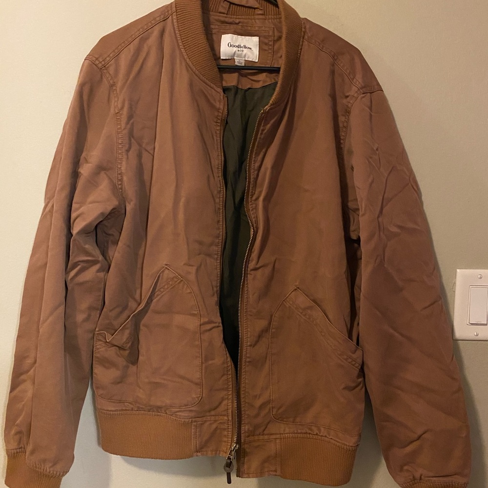 Tan Bomber Jacket
